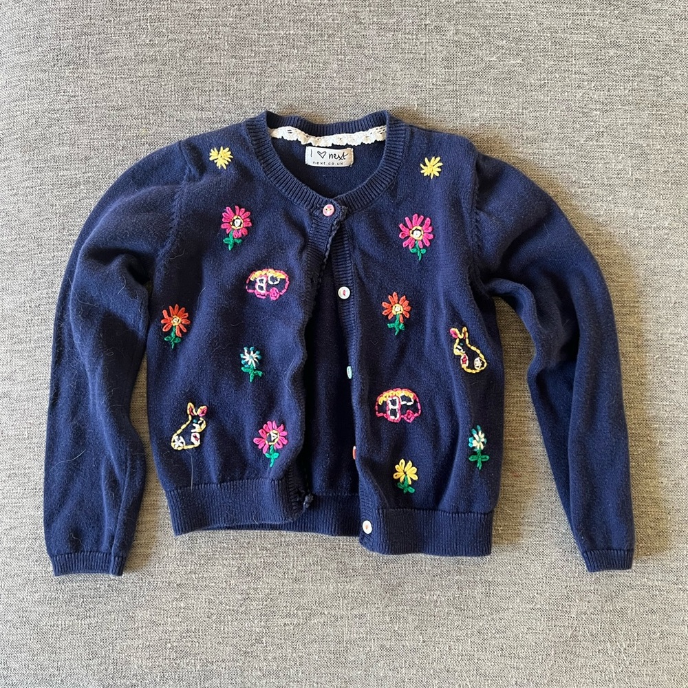 Embroidered cardigan sweater 4T